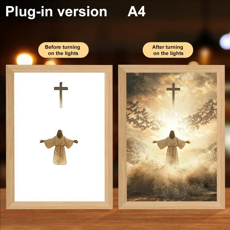 Luminous 4D LED Spiritual Art Frame - Image 6