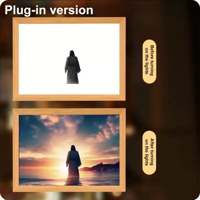 Luminous 4D LED Spiritual Art Frame - Image 7