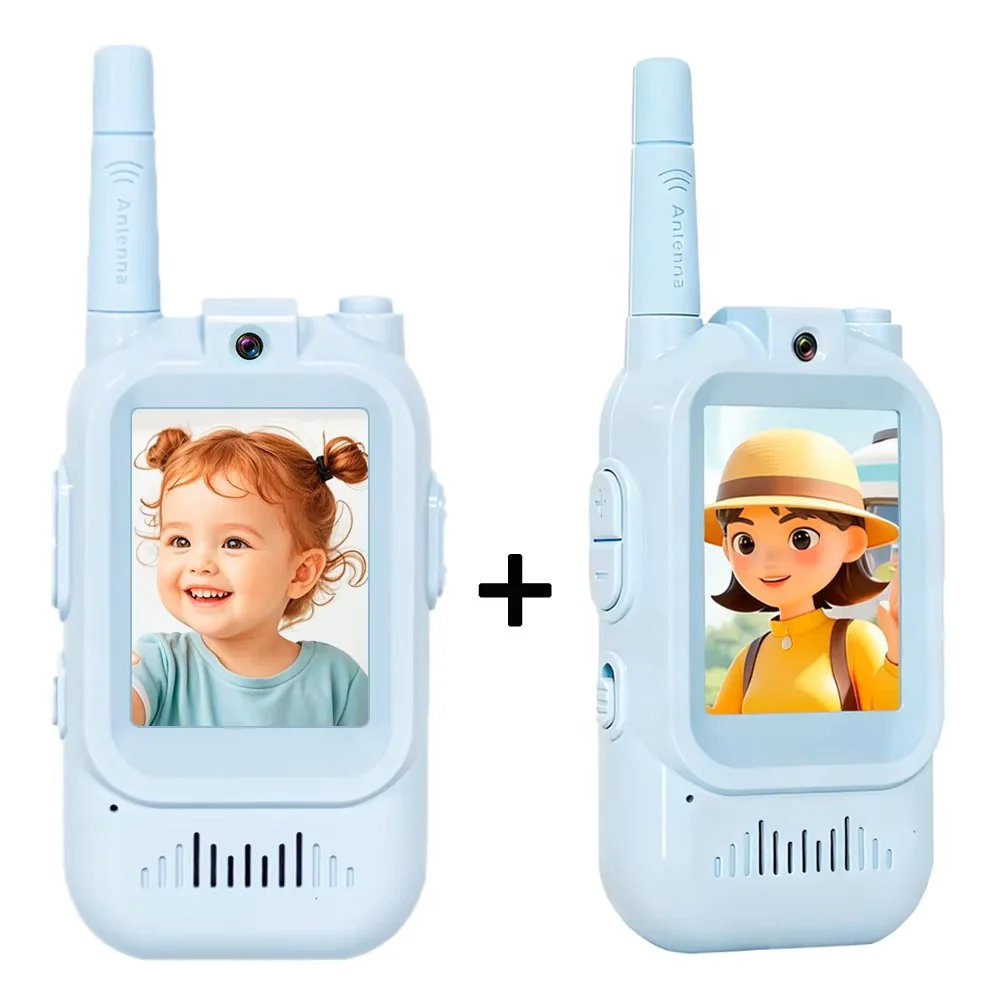 Kids Walkie Talkie Set β 2-Pack Rechargeable Long-Range Radios with Video Screen for Children - Image 2