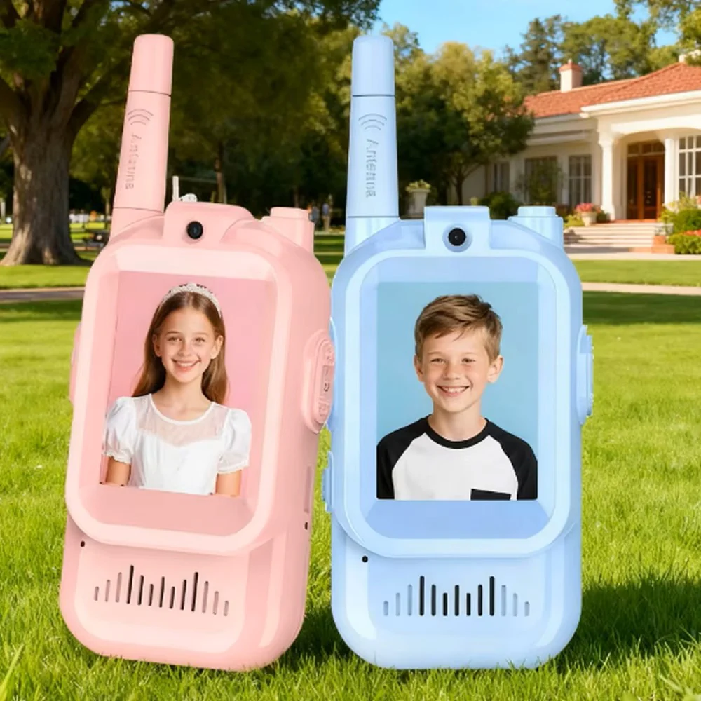 Kids Walkie Talkie Set β 2-Pack Rechargeable Long-Range Radios with Video Screen for Children - Image 4