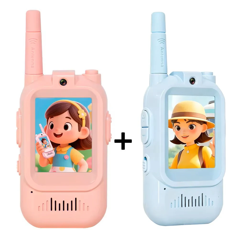 Kids Walkie Talkie Set β 2-Pack Rechargeable Long-Range Radios with Video Screen for Children - Image 6