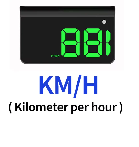 KWHUD Universal Car Head-Up Display β GPS Speedometer & Windshield Speed Projector, USB Plug & Play for All Vehicles - Image 3