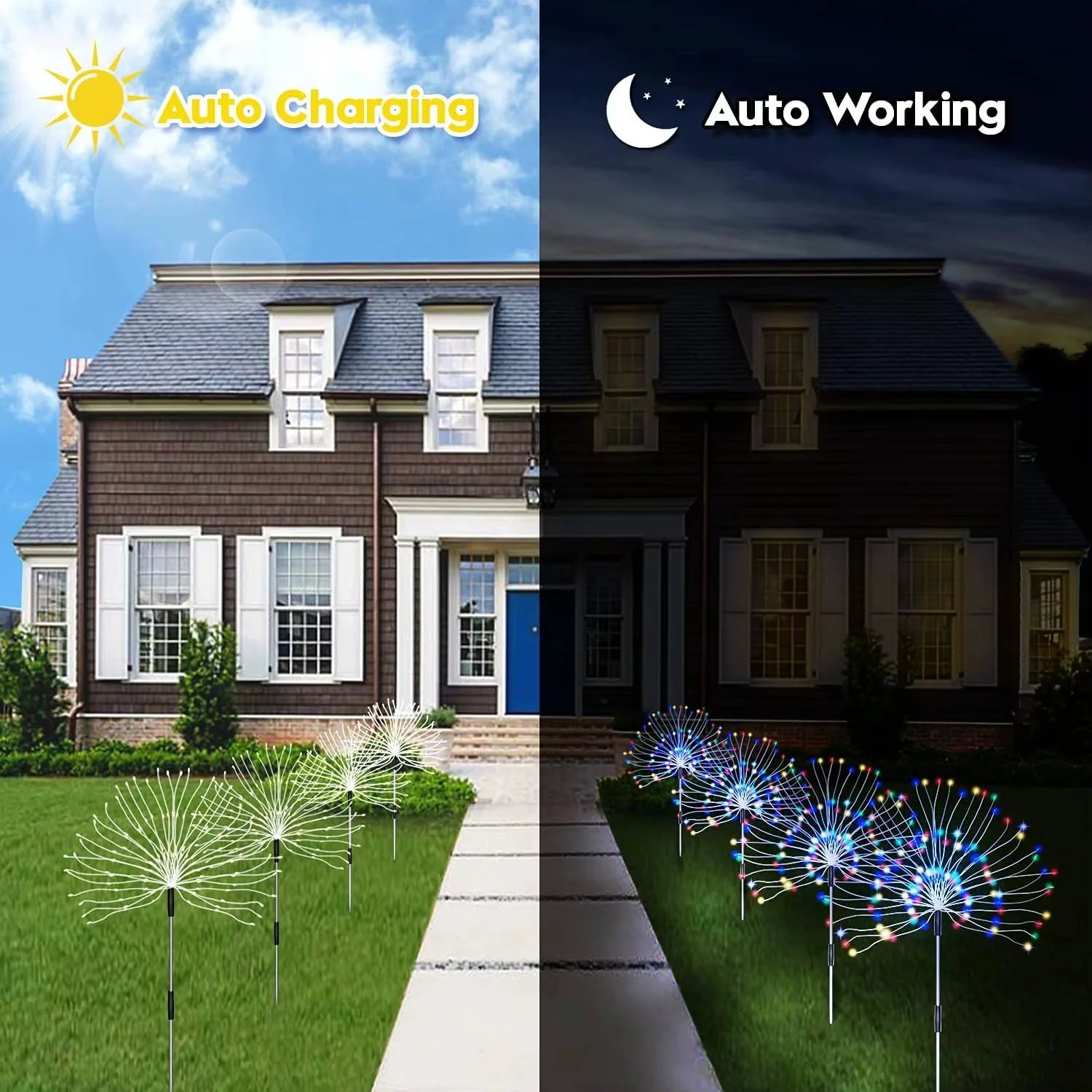 LED Firework String Lights – Retro Fairy Ball Lights for Christmas & Outdoor Garden Décor - Image 4