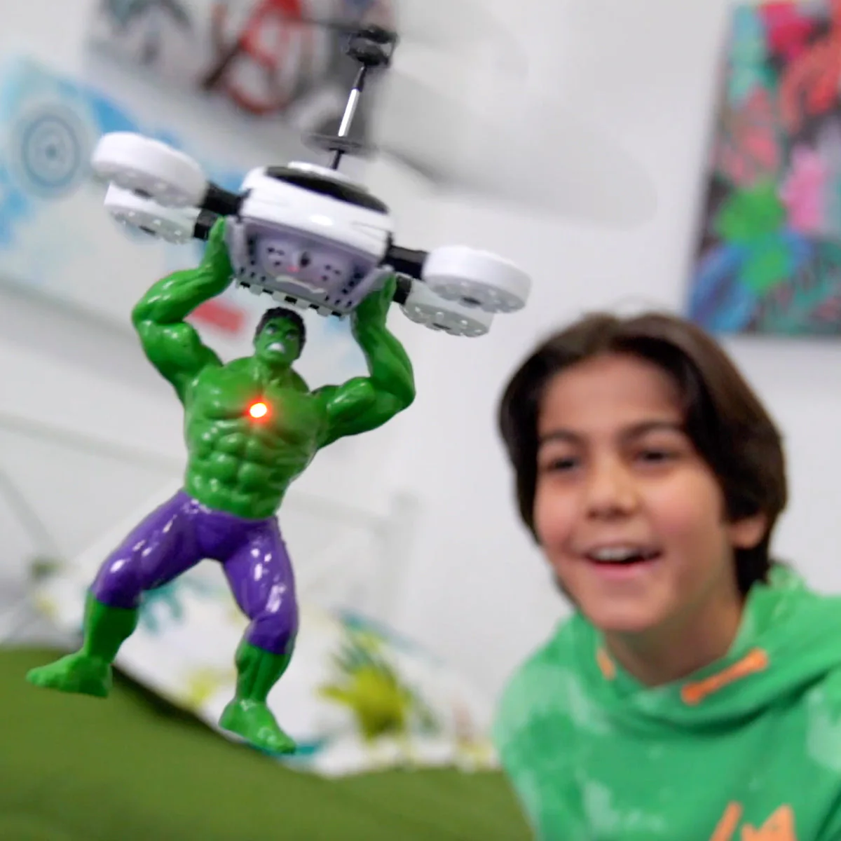 LED Flying Figure Toy for Kids of Super Heroes - Image 2