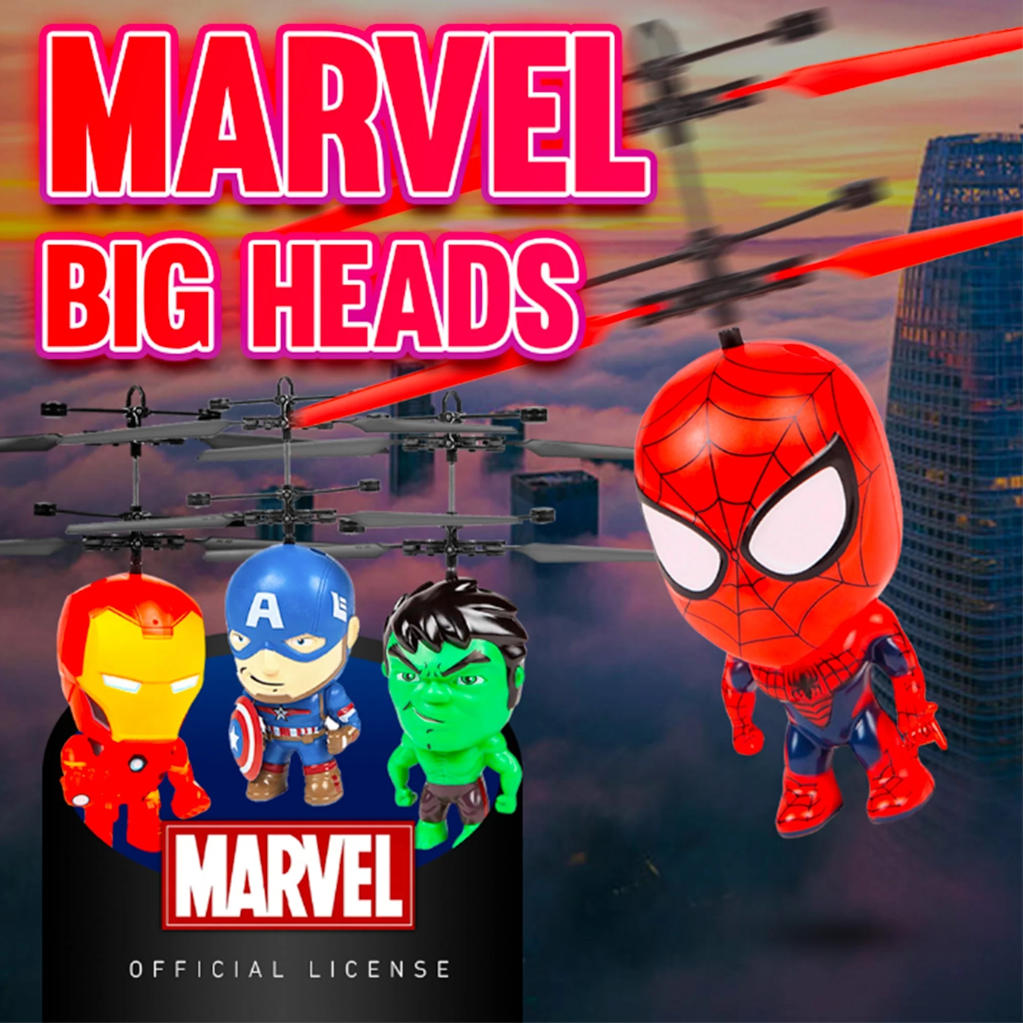 LED Flying Hero Toy β Light-Up UFO Action Figure for Kids