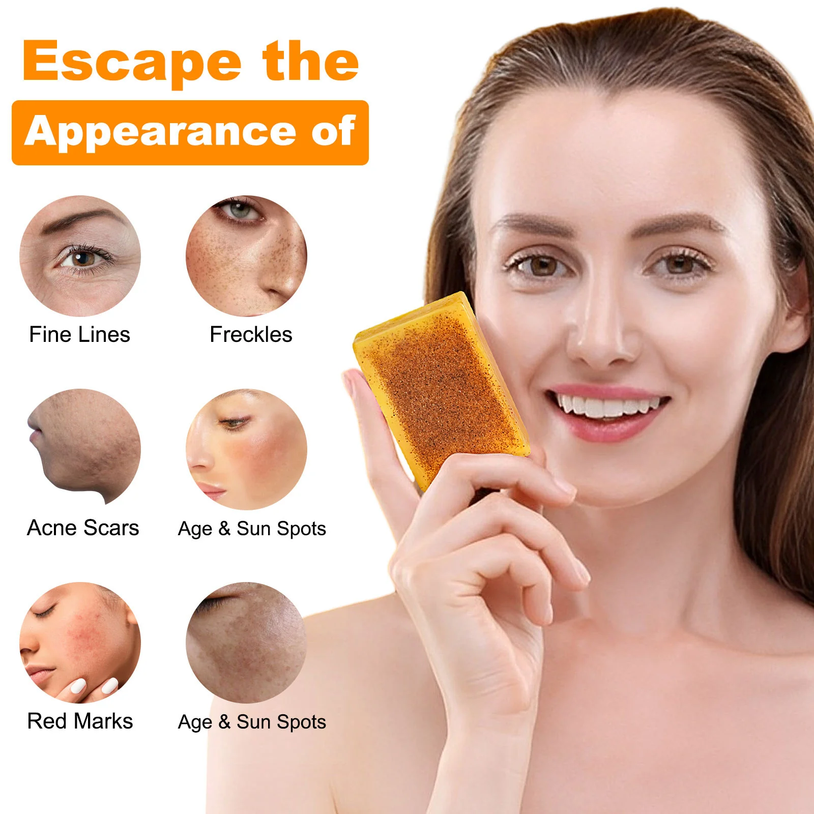 Lemon Turmeric & Kojic Acid Brightening Cleansing Bar - Image 2