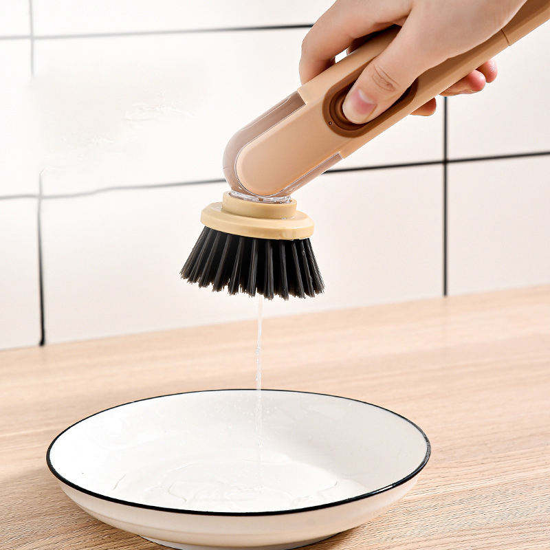Liquid Dispensing Dish Cleaning Brush - Image 3