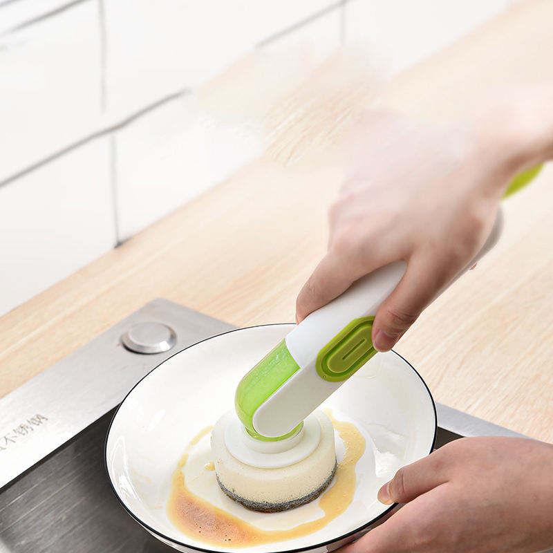 Liquid Dispensing Dish Cleaning Brush - Image 4