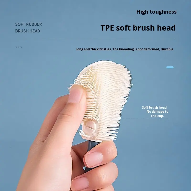 Long-Handle Silicone Bottle & Cup Cleaning Brush - Image 2