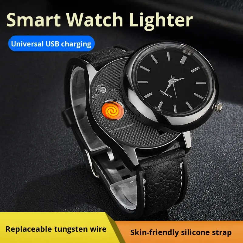 Luxury Electric USB Rechargeable Lighter - Electronic Lighter for Candles & Cigars