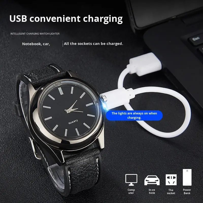 Luxury Electric USB Rechargeable Lighter - Electronic Lighter for Candles & Cigars - Image 2