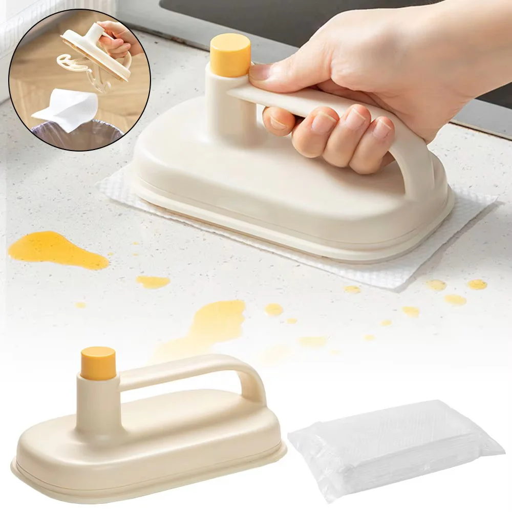 Magic Kitchen Sponge Wipe with Replaceable Pads – Multi-Surface Decontamination Cleaning Brush for Bathroom, Glass, and Walls - Image 3