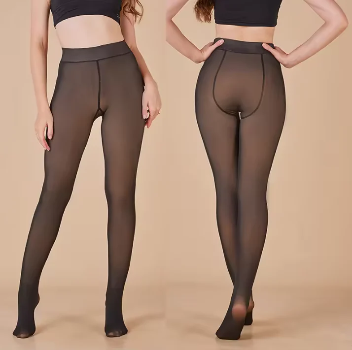 Magic Waist Snatch Fleece-Lined Shapewear Tights - Image 15