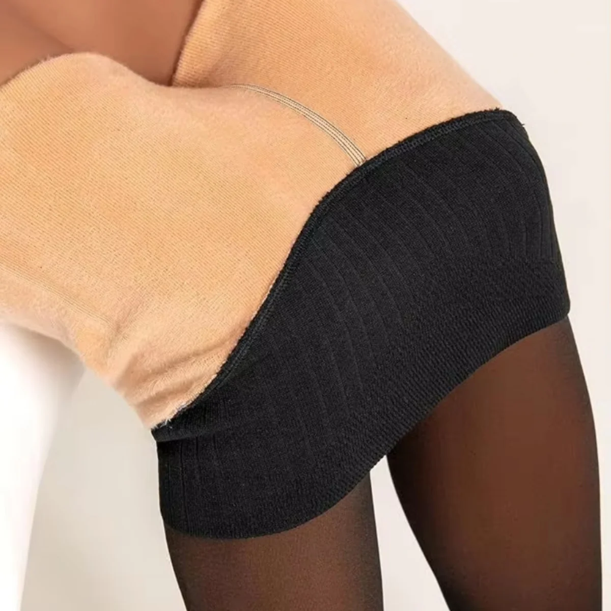 Magic Waist Snatch Fleece-Lined Shapewear Tights - Image 5