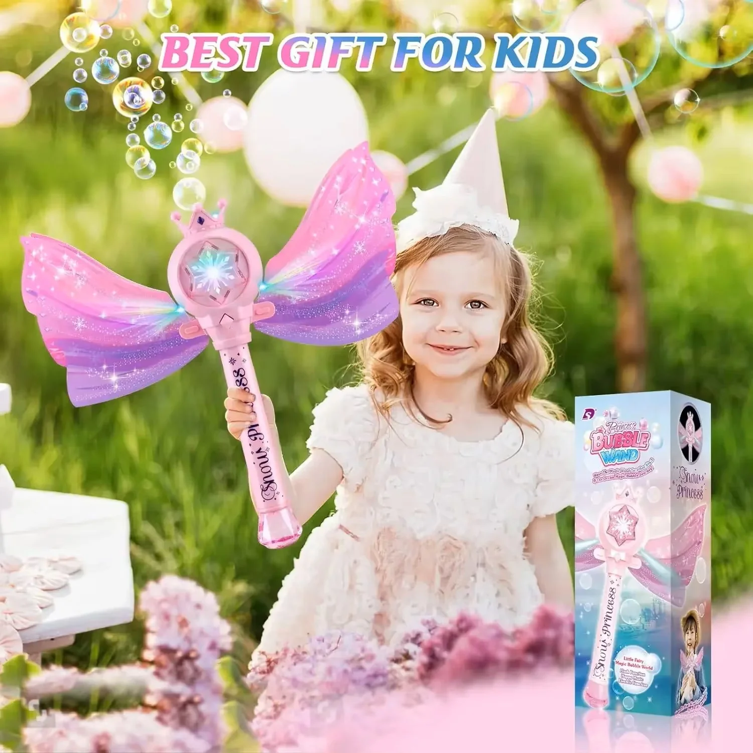 Magical Bubble Wand Toy - Electric/Automatic Bubble Maker for Kids - Image 6