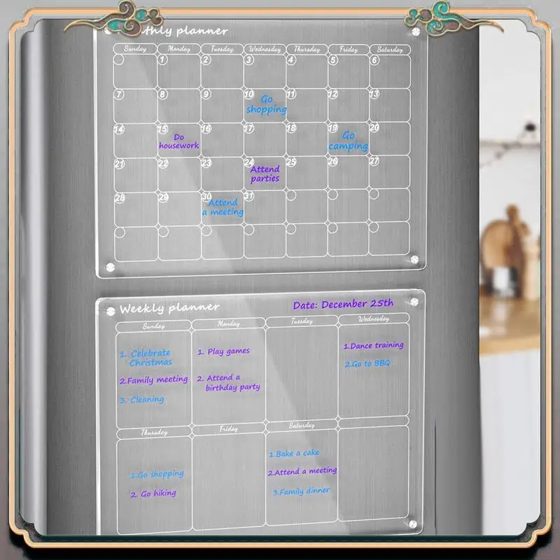 Magnetic Acrylic Fridge Calendar - Image 2