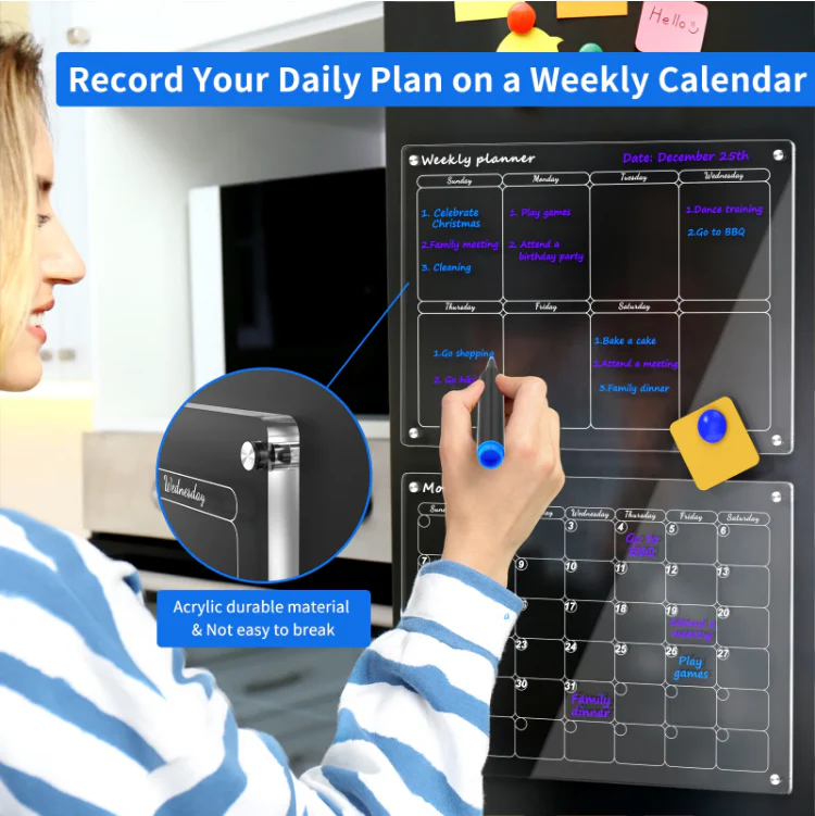 Magnetic Acrylic Fridge Calendar - Image 5