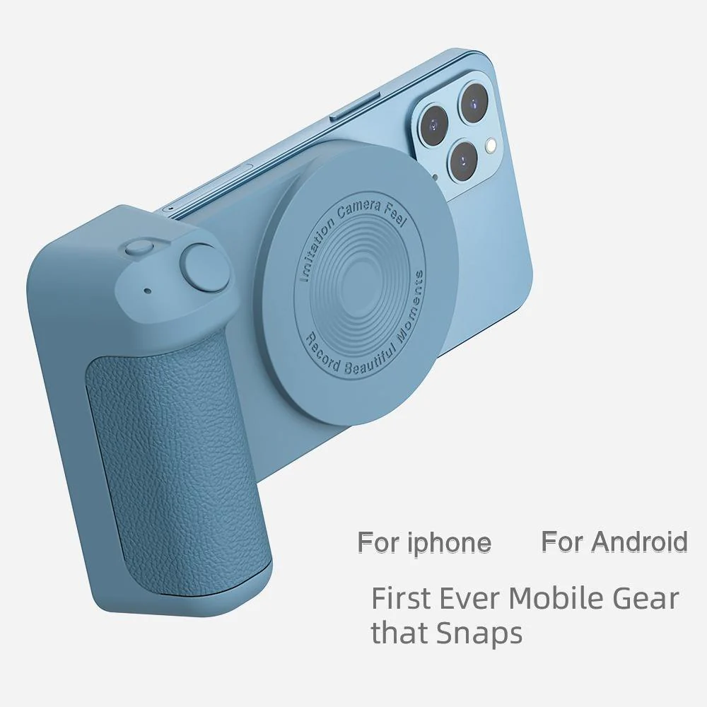 Magnetic Bluetooth Selfie Grip with Remote Control - Image 2