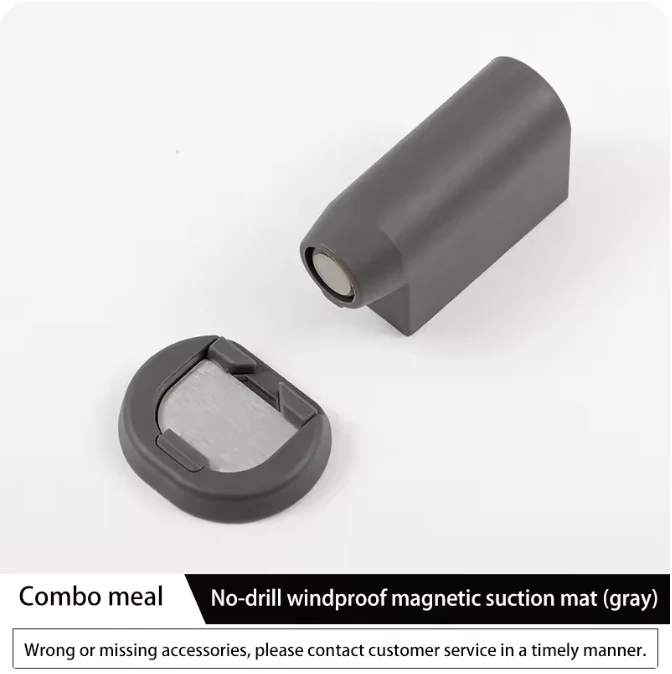 Magnetic Door Stopper with Floor Catch (No-Drill, Windproof, Anti-Collision) - Image 5