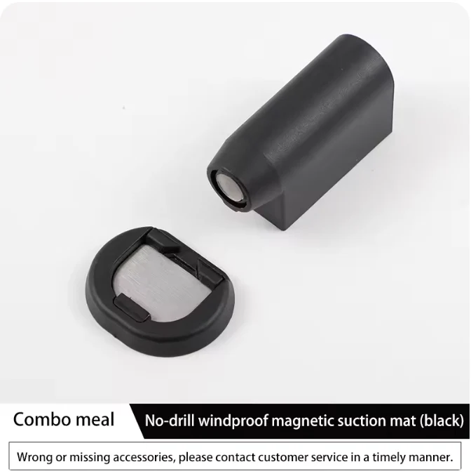Magnetic Door Stopper with Floor Catch (No-Drill, Windproof, Anti-Collision) - Image 9