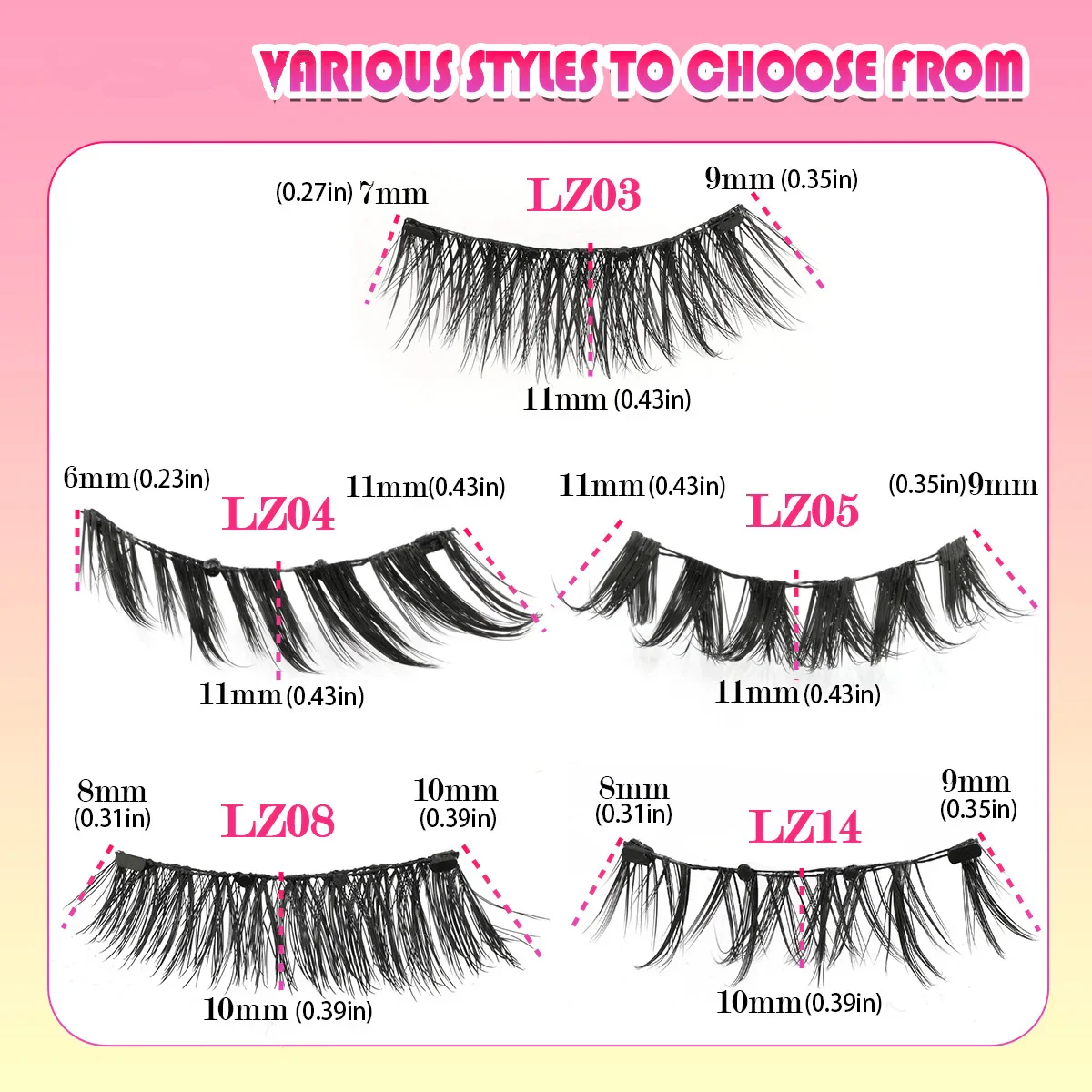 Magnetic False Eyelashes – Natural 3D Wispy Lashes (No Glue Required) - Image 4