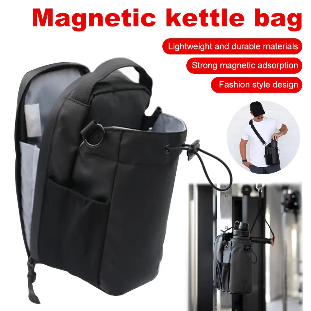 Magnetic Gym Water Bottle Pouch – Portable MagSafe Compatible Phone Mount & Accessory Organizer - Image 3