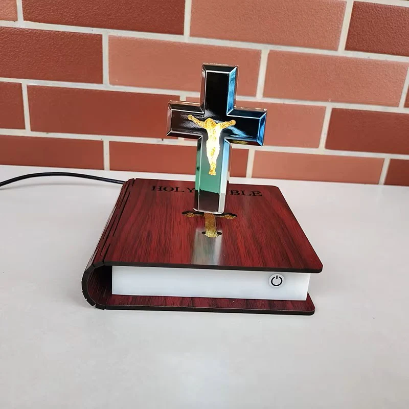 Magnetic Levitating Cross Floating Bible Lamp - Image 6