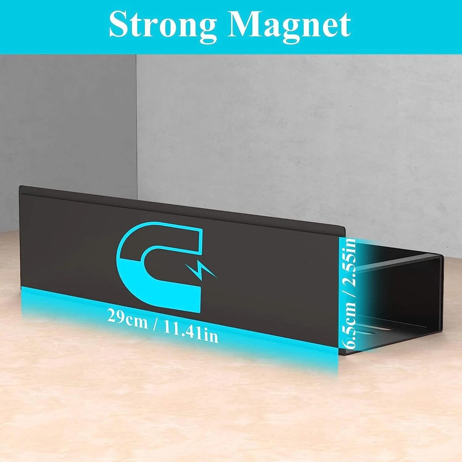 Magnetic Refrigerator Side Shelf & Spice Storage Rack - Image 2