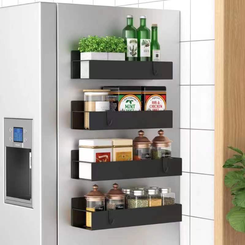 Magnetic Refrigerator Side Shelf & Spice Storage Rack - Image 4