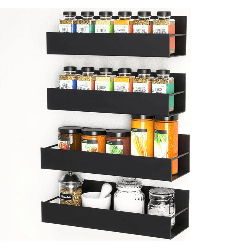 Magnetic Refrigerator Side Shelf & Spice Storage Rack - Image 5