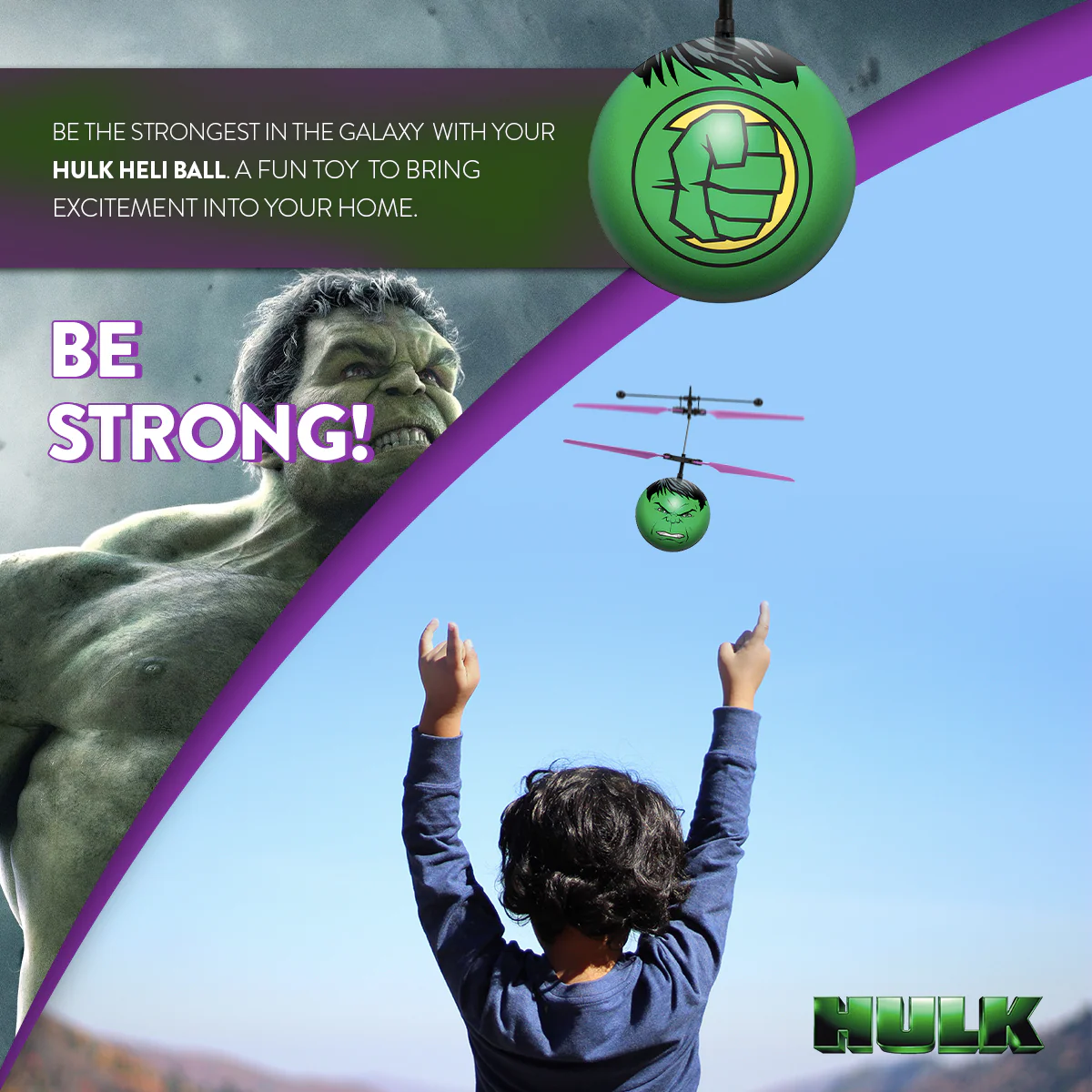 Marvel Avengers Hulk IR UFO Ball Helicopter - Image 6