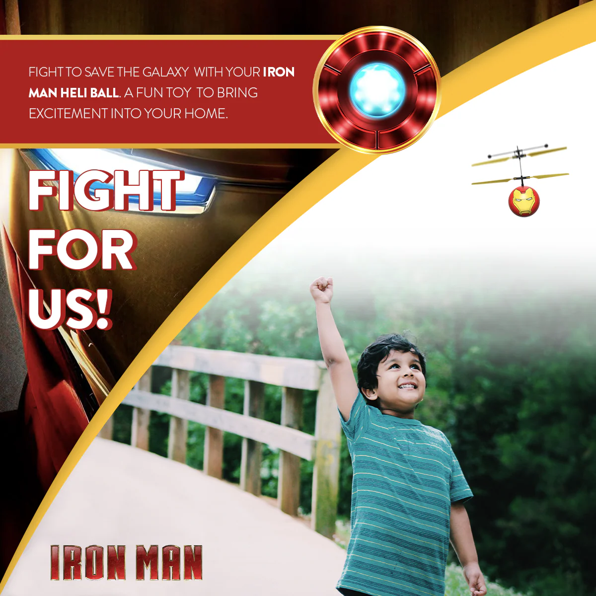 Marvel Avengers Iron Man IR UFO Ball Helicopter - Image 4