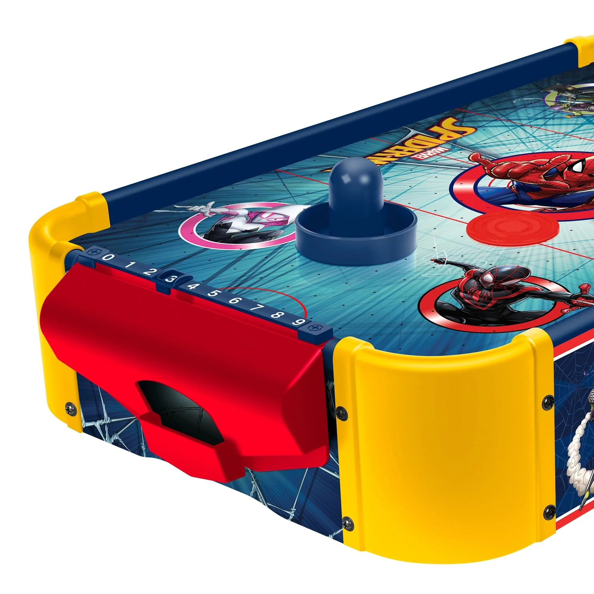 Marvel Spider-Man Electric Tabletop Air Hockey (Wood) - Image 6