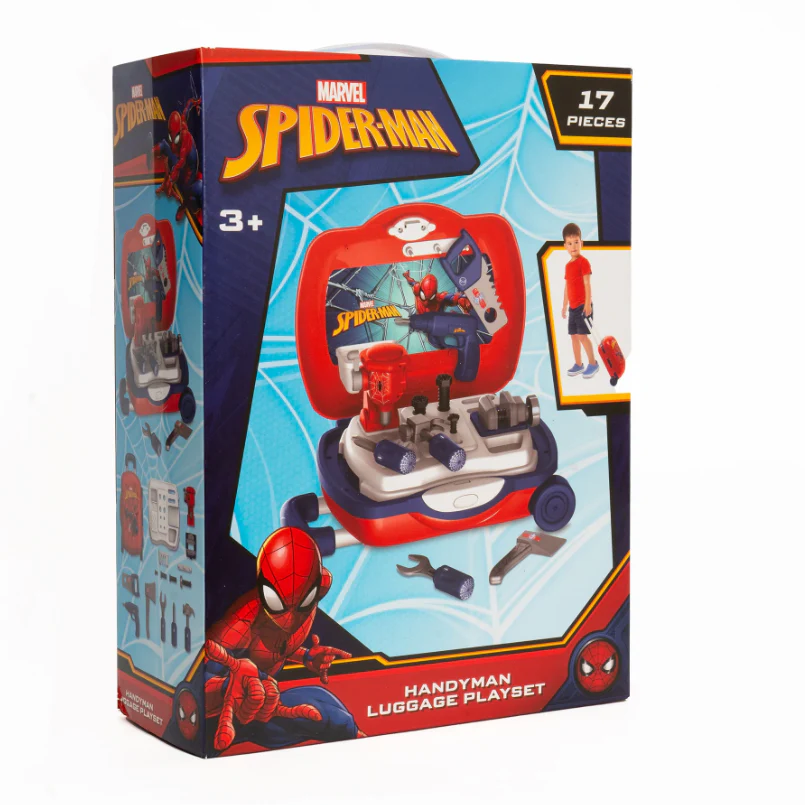 [Marvel] Spider-Man Handyman Luggage – 17 Piece Tool Kit - Image 5