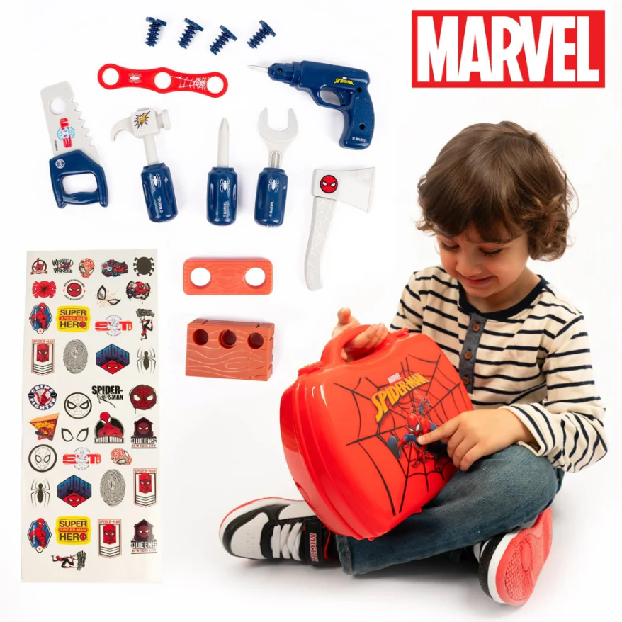 [Marvel] Spider-Man Handyman Suitcase – 19 Piece Tool Kit - Image 2