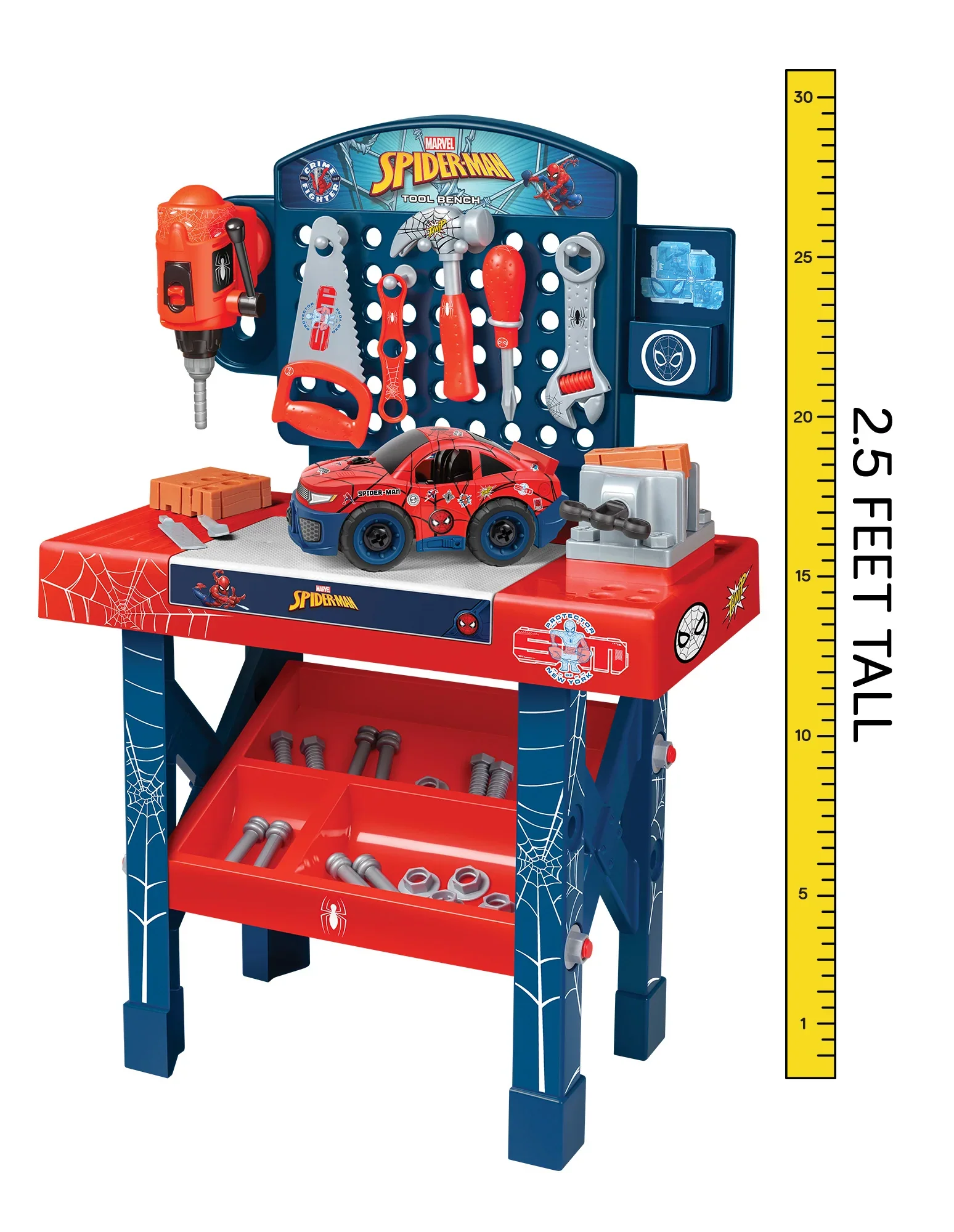 [Marvel] Spider-Man Tool Bench Playset with Take-Apart Car - Image 3