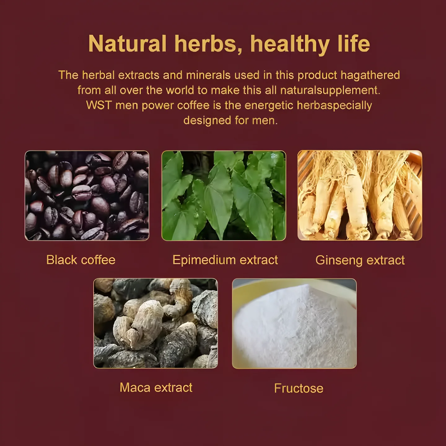 Men’s Performance Black Coffee with Organic Maca Root - Image 2