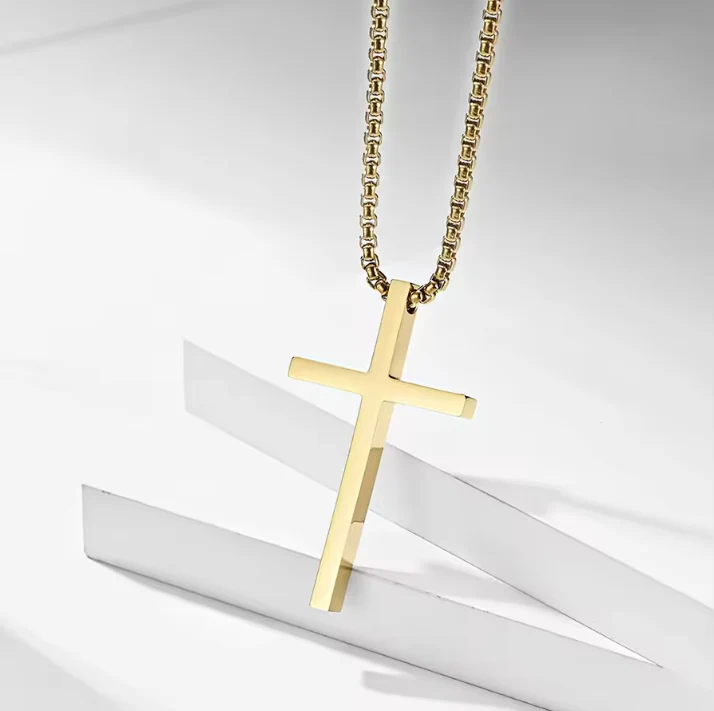 Men's Stainless Steel Cross Necklace - Image 7
