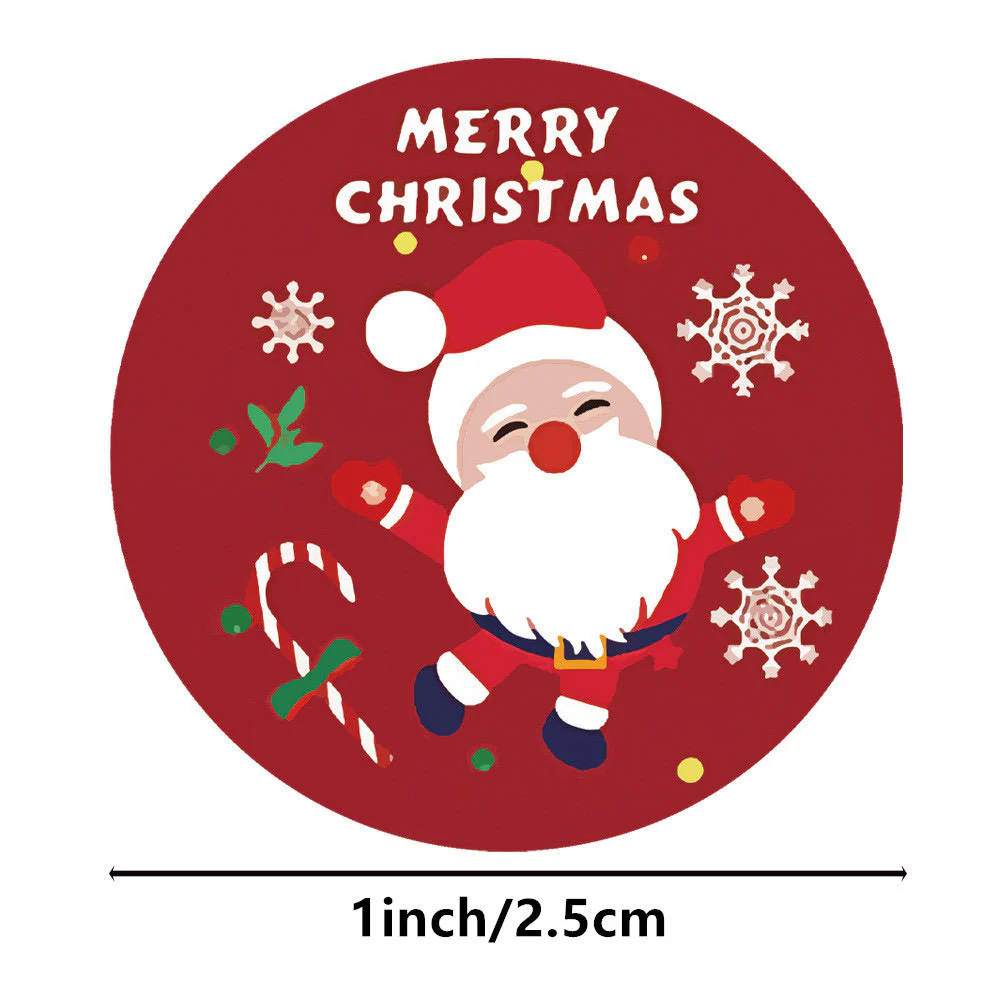 Merry Christmas Decorative Sticker Roll - 500pcs - Image 5