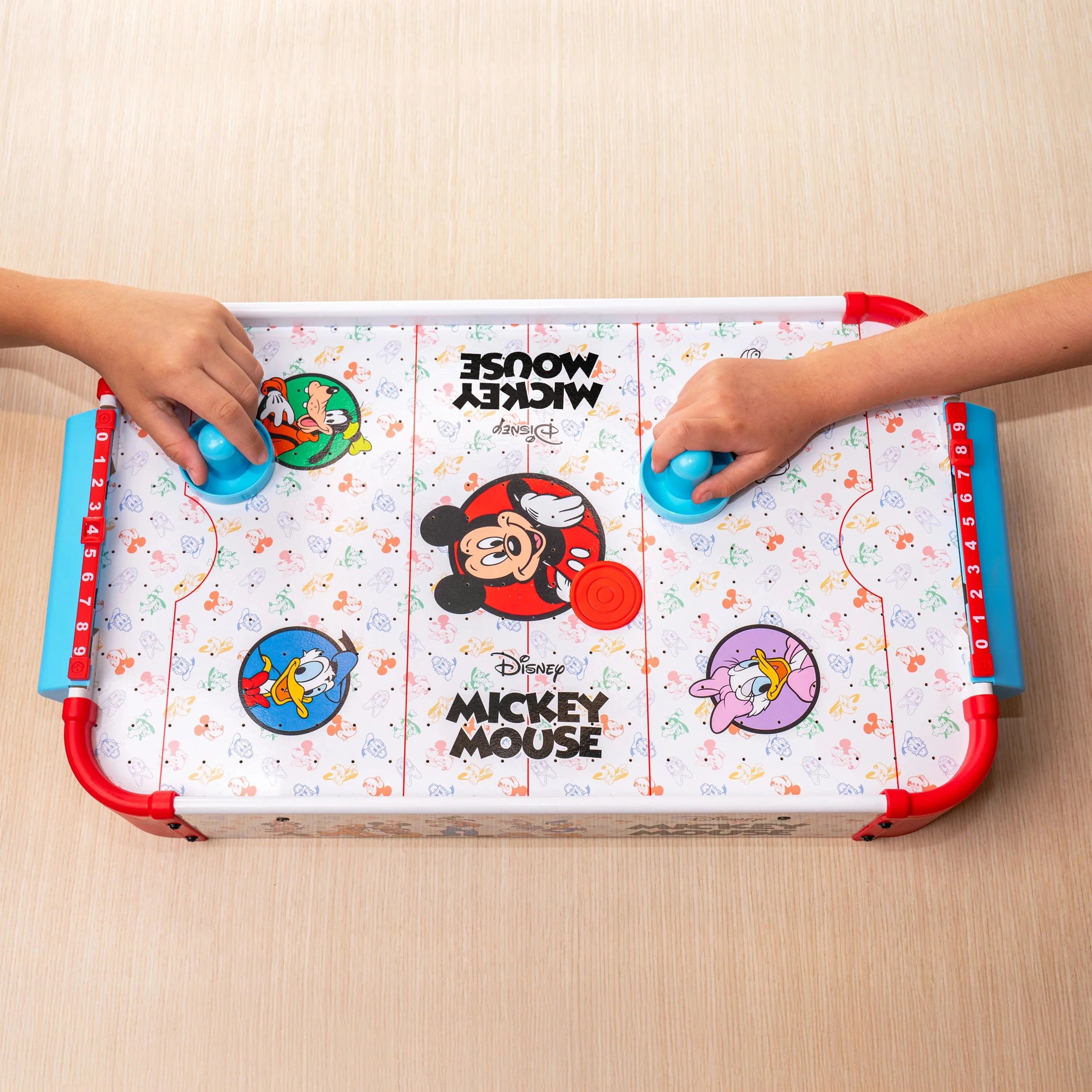 Mickey Mouse Electronic Tabletop Air Hockey (Wood) - Image 6