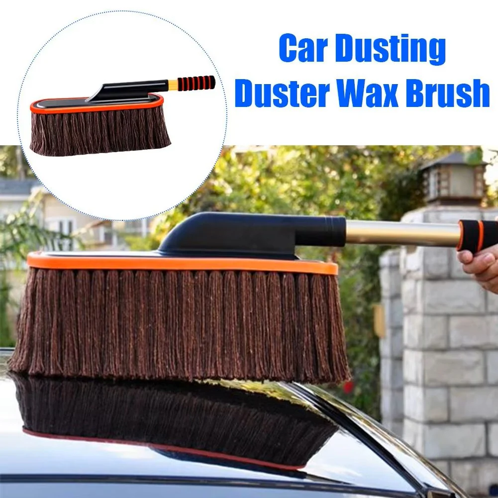 Microfiber Car Duster with Extendable Handle – Professional Detailing Dust Mop for Car, SUV & Home