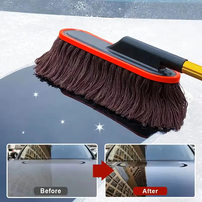 Microfiber Car Duster with Extendable Handle – Professional Detailing Dust Mop for Car, SUV & Home - Image 4