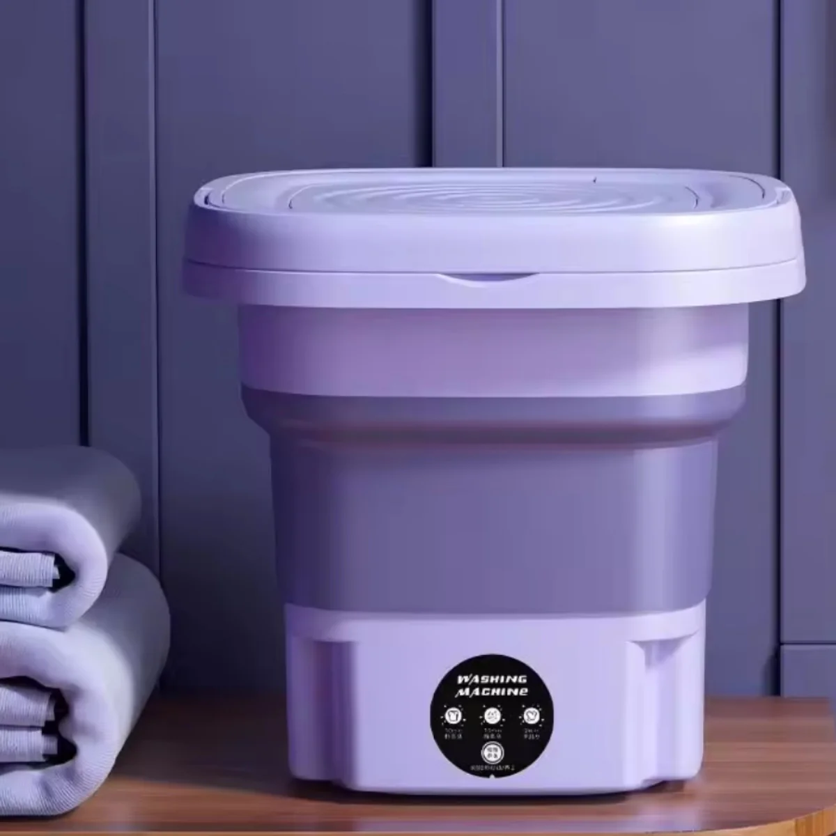 Mini Portable Automatic Washing Machine for Small Loads & Apartments