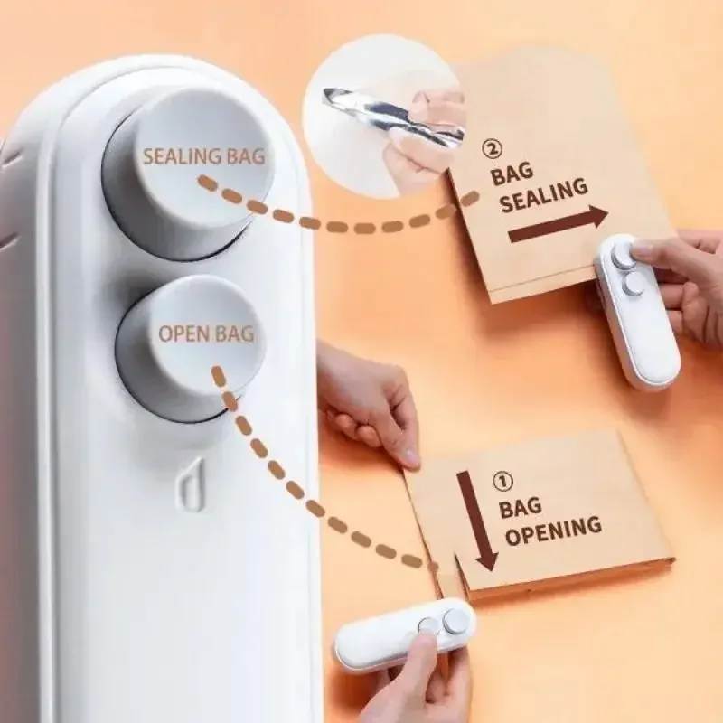 Mini Portable Heat Sealer Rechargeable Food Bag Sealer - Image 3