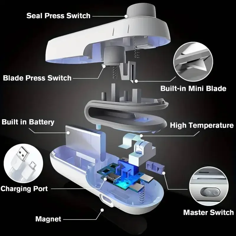 Mini Portable Heat Sealer Rechargeable Food Bag Sealer - Image 4