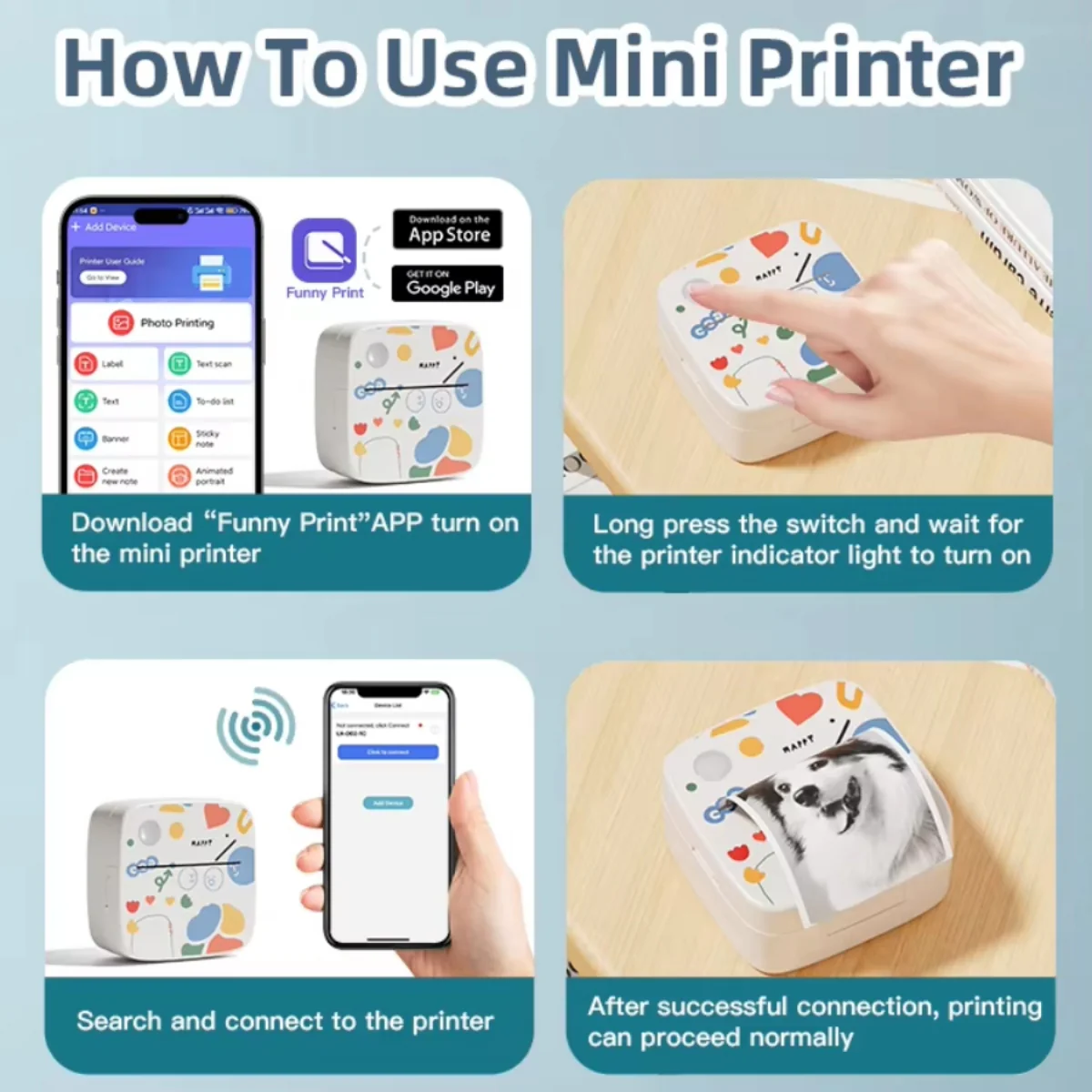 Mini Portable Thermal Printer - Image 2