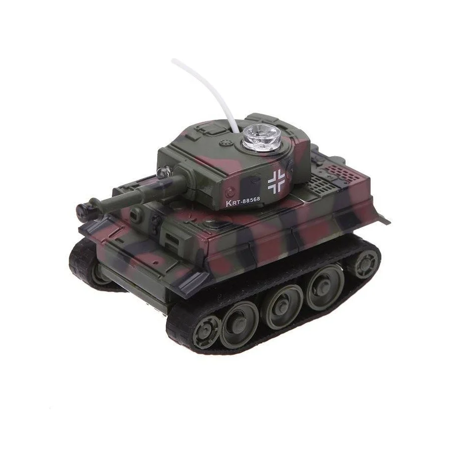 Mini RC Battle Tank with IR Remote Control, Micro Scale Toy Tank for Kids - Image 4