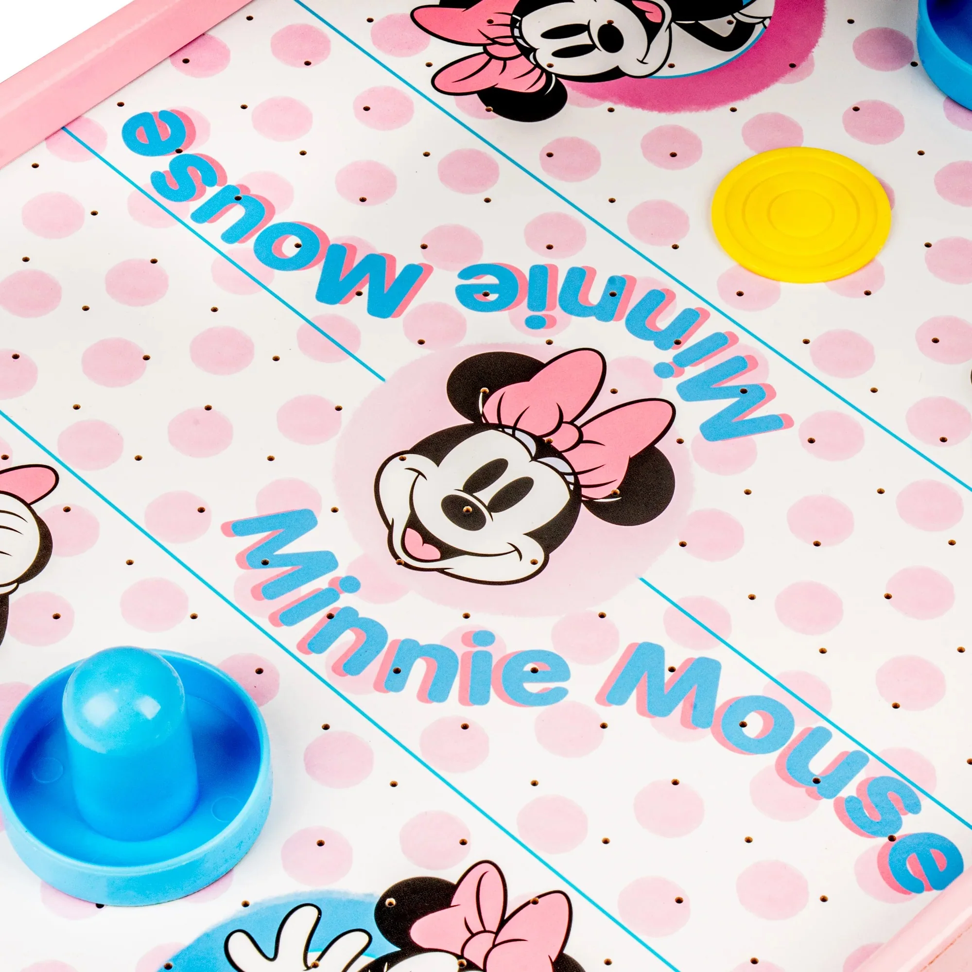 Minnie Mouse Wooden Tabletop Air Hockey - Image 4