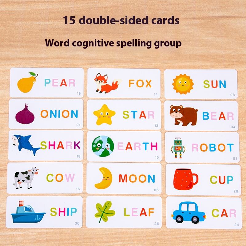 Montessori Alphabet Classification Puzzle Box – Wooden Cognitive Learning Toy - Image 4