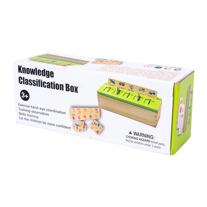 Montessori Alphabet Classification Puzzle Box – Wooden Cognitive Learning Toy - Image 5
